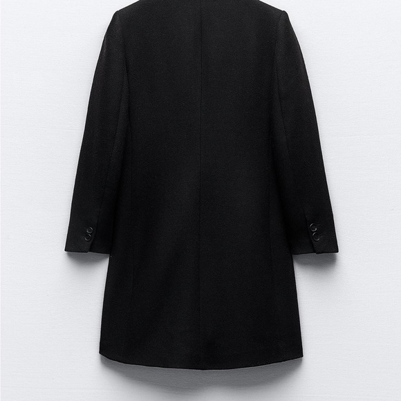 Zara black coat size xs - Picture 7 of 10